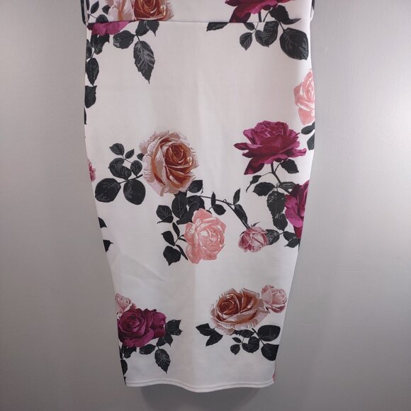 Pretty Little Thing Fitted Midi Floral Dress, Size 8 - Picture 3 of 8